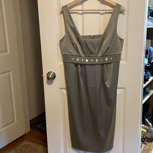Slate gray cocktail dress